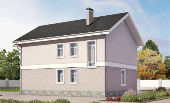 170-008-П Проект двухэтажного дома, уютный домик из керамзитобетонных блоков Владикавказ | Проекты домов от House Expert