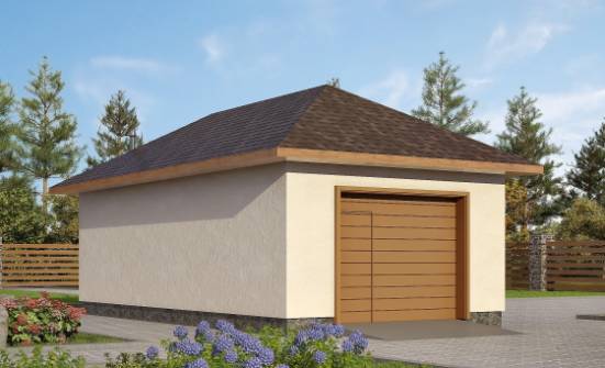 040-001-П Проект гаража из газосиликатных блоков Владикавказ | Проекты одноэтажных домов от House Expert
