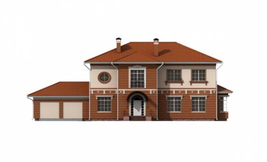 285-001-Л Проект двухэтажного дома и гаражом, большой загородный дом из кирпича Владикавказ | Проекты домов от House Expert