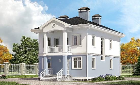 120-001-П Проект двухэтажного дома, красивый домик из газобетона Владикавказ | Проекты домов от House Expert