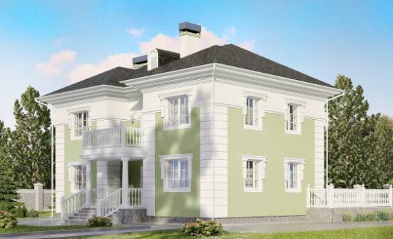 155-005-П Проект двухэтажного дома, экономичный домик из блока Владикавказ | Проекты домов от House Expert