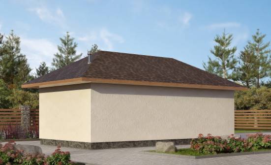 040-001-П Проект гаража из газосиликатных блоков Владикавказ | Проекты одноэтажных домов от House Expert