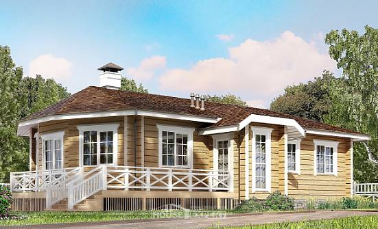 095-001-Л Проект одноэтажного дома, уютный коттедж из дерева Владикавказ | Проекты домов от House Expert