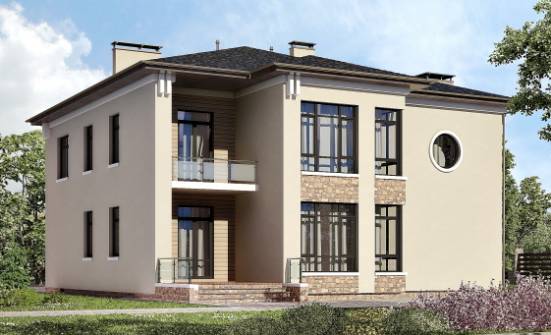 300-005-Л Проект двухэтажного дома, огромный загородный дом из кирпича Владикавказ | Проекты домов от House Expert
