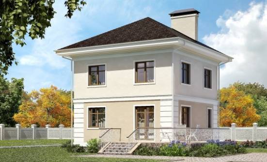 090-003-Л Проект двухэтажного дома, доступный домик из газобетона Владикавказ | Проекты домов от House Expert