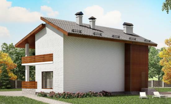 180-009-П Проект двухэтажного дома мансардой, классический дом из кирпича Владикавказ | Проекты домов от House Expert