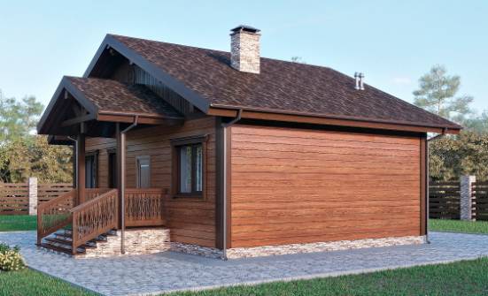 065-001-П Проект бани из керамзитобетонных блоков Владикавказ | Проекты одноэтажных домов от House Expert