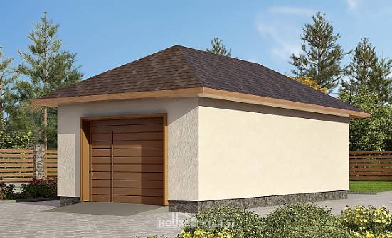 040-001-П Проект гаража из газосиликатных блоков Владикавказ | Проекты домов от House Expert