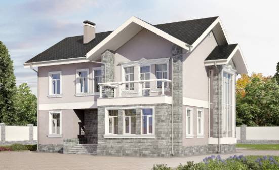 170-008-П Проект двухэтажного дома, уютный домик из керамзитобетонных блоков Владикавказ | Проекты домов от House Expert