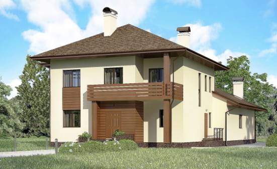 300-001-П Проект двухэтажного дома, огромный домик из кирпича Владикавказ | Проекты домов от House Expert