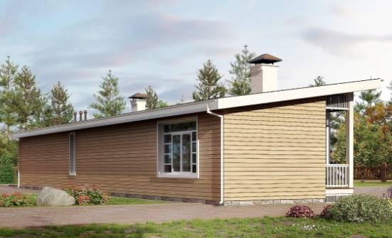 110-004-Л Проект бани из кирпича Владикавказ | Проекты одноэтажных домов от House Expert