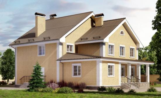 320-003-Л Проект двухэтажного дома, огромный дом из газосиликатных блоков Владикавказ | Проекты домов от House Expert