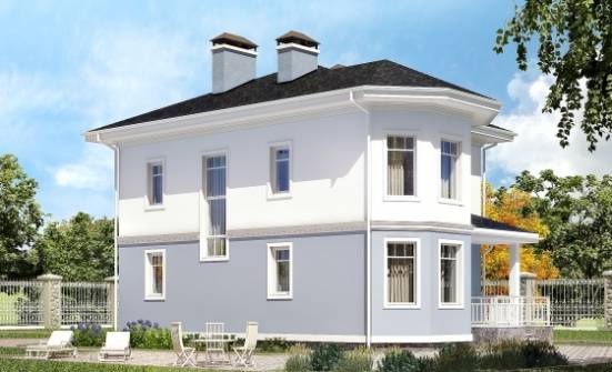 120-001-П Проект двухэтажного дома, красивый домик из газобетона Владикавказ | Проекты домов от House Expert