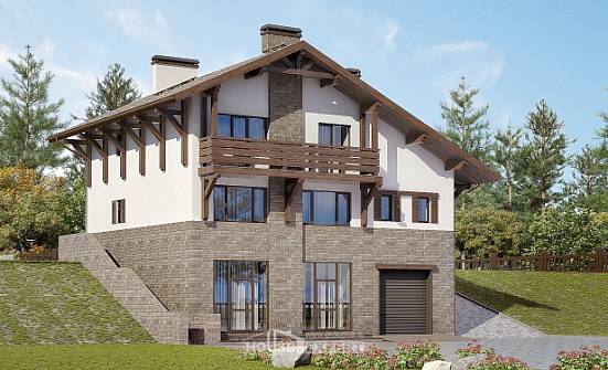 305-002-П Проект трехэтажного дома с мансардой, большой домик из кирпича Владикавказ | Проекты домов от House Expert
