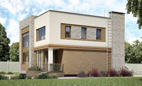 185-001-П Проект двухэтажного дома, классический дом из газосиликатных блоков Владикавказ | Проекты домов от House Expert