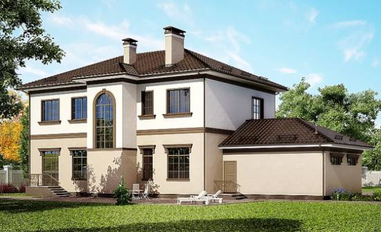 290-004-Л Проект двухэтажного дома, гараж, огромный домик из кирпича Владикавказ | Проекты домов от House Expert