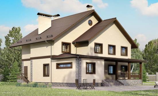 265-003-Л Проект двухэтажного дома, современный домик из пеноблока Владикавказ | Проекты домов от House Expert