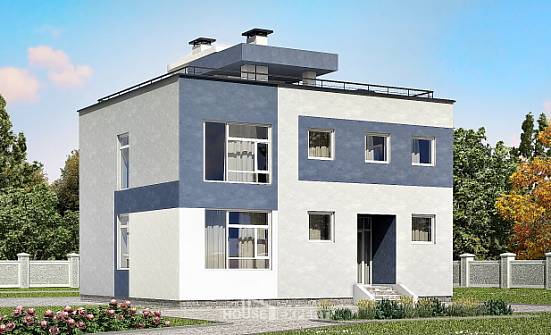 180-005-П Проект двухэтажного дома, просторный дом из пеноблока Владикавказ | Проекты домов от House Expert