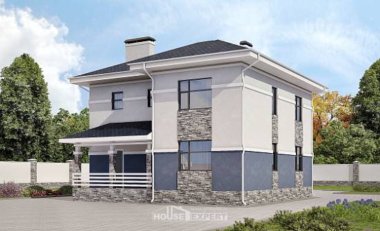 150-014-Л Проект двухэтажного дома, современный загородный дом из керамзитобетонных блоков Владикавказ | Проекты домов от House Expert