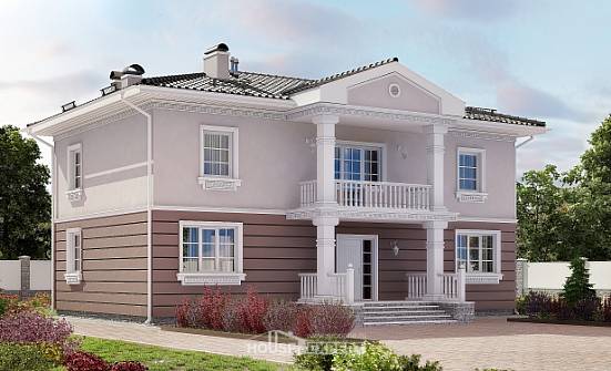 210-005-П Проект двухэтажного дома, средний дом из газобетона Владикавказ | Проекты домов от House Expert