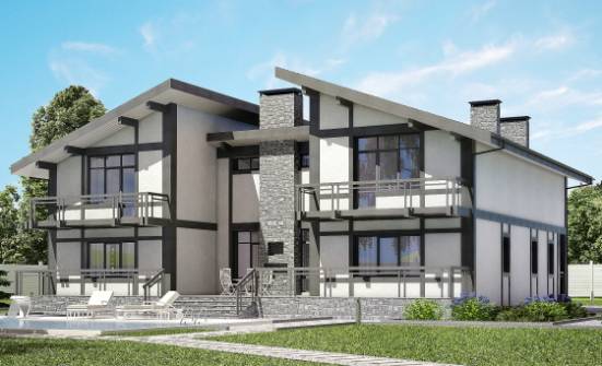 280-002-П Проект двухэтажного дома с мансардным этажом, классический домик из кирпича Владикавказ | Проекты домов от House Expert