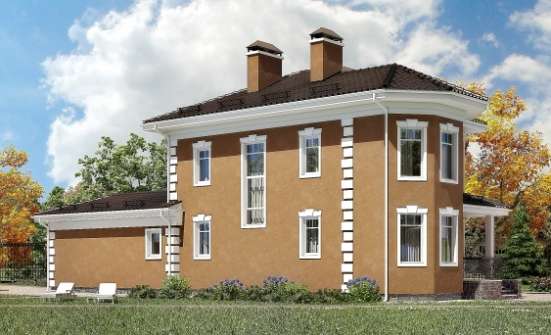 150-006-П Проект двухэтажного дома и гаражом, классический домик из газобетона Владикавказ | Проекты домов от House Expert