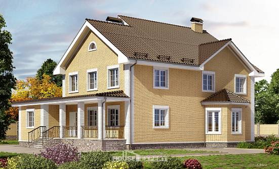 320-003-Л Проект двухэтажного дома, огромный дом из газосиликатных блоков Владикавказ | Проекты домов от House Expert