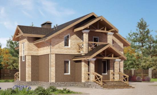 160-014-П Проект двухэтажного дома, доступный загородный дом из поризованных блоков Владикавказ | Проекты домов от House Expert