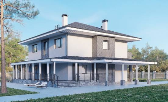 250-004-Л Проект двухэтажного дома, уютный домик из поризованных блоков Владикавказ | Проекты домов от House Expert