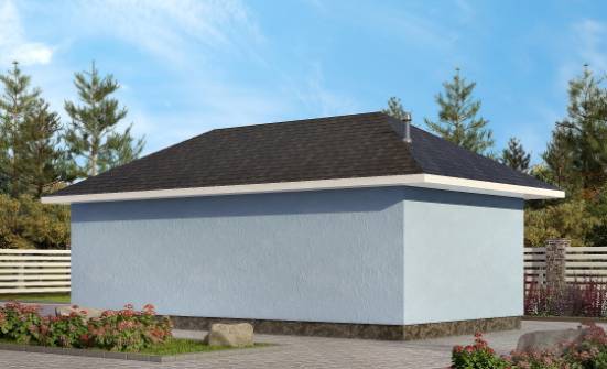 040-001-Л Проект гаража из поризованных блоков Владикавказ | Проекты одноэтажных домов от House Expert