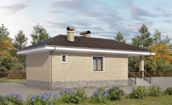 040-002-П Проект бани из пеноблока Владикавказ | Проекты домов от House Expert