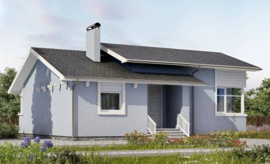 110-003-Л Проект одноэтажного дома, небольшой загородный дом из арболита Владикавказ | Проекты домов от House Expert