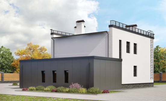 260-002-П Проект двухэтажного дома, гараж, огромный загородный дом из газобетона Владикавказ | Проекты домов от House Expert