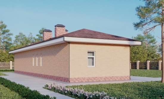 110-006-П Проект бани из пеноблока Владикавказ | Проекты одноэтажных домов от House Expert