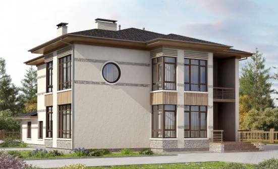 345-001-П Проект двухэтажного дома, уютный домик из поризованных блоков Владикавказ | Проекты домов от House Expert