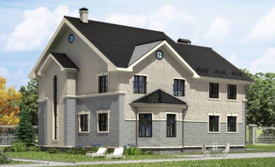 300-004-П Проект двухэтажного дома, красивый коттедж из газобетона Владикавказ | Проекты домов от House Expert
