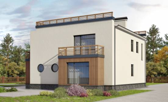 215-002-Л Проект двухэтажного дома, уютный дом из теплоблока Владикавказ | Проекты домов от House Expert