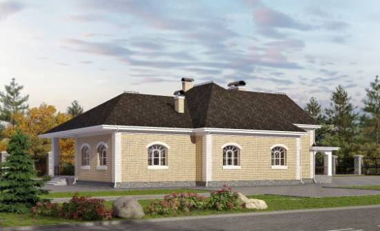 290-001-П Проект двухэтажного дома с мансардным этажом и гаражом, большой дом из кирпича Владикавказ | Проекты домов от House Expert