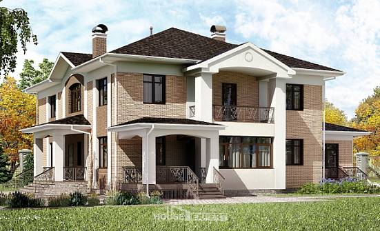 520-001-П Проект трехэтажного дома, красивый дом из поризованных блоков Владикавказ | Проекты домов от House Expert
