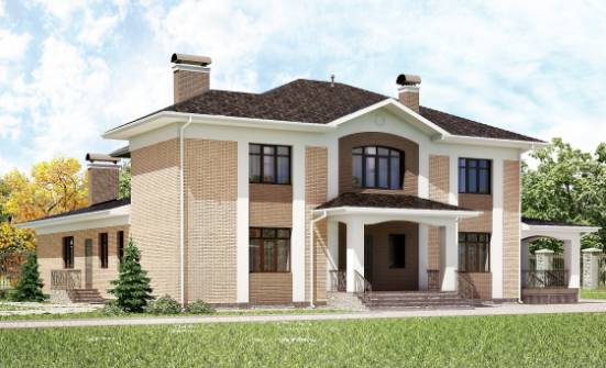 520-001-П Проект трехэтажного дома, классический дом из пеноблока Владикавказ | Проекты домов от House Expert