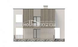 150-017-П Проект двухэтажного дома, современный коттедж из пеноблока Владикавказ, House Expert