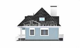 110-001-Л Проект двухэтажного дома с мансардой, уютный коттедж из бризолита Владикавказ, House Expert