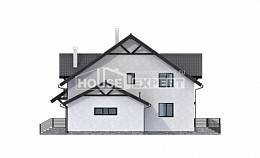 290-003-П Проект двухэтажного дома с мансардой, классический домик из пеноблока Владикавказ, House Expert
