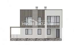 150-017-П Проект двухэтажного дома, скромный коттедж из газосиликатных блоков Владикавказ, House Expert
