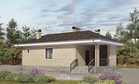 040-002-П Проект бани из арболита Владикавказ | Проекты одноэтажных домов от House Expert