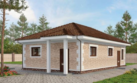 070-005-П Проект гаража из кирпича Владикавказ | Проекты домов от House Expert