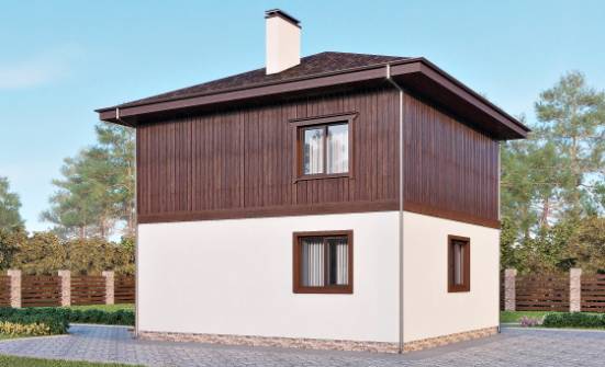 100-006-Л Проект двухэтажного дома, классический домик из поризованных блоков Владикавказ | Проекты домов от House Expert