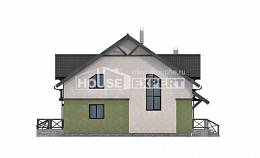 120-003-П Проект двухэтажного дома мансардой, бюджетный загородный дом из газобетона Владикавказ, House Expert