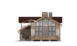 165-002-П Проект двухэтажного дома мансардный этаж, гараж, уютный домик из поризованных блоков Владикавказ, House Expert