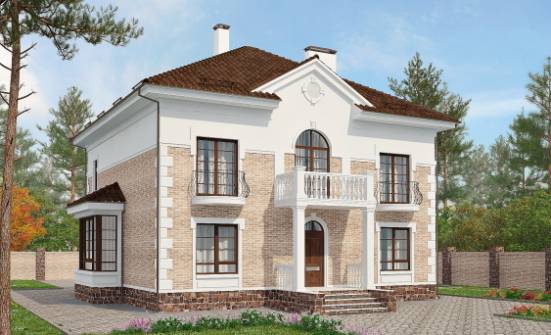 220-008-П Проект двухэтажного дома, простой домик из кирпича Владикавказ | Проекты домов от House Expert